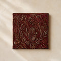 Erbario Oxblood — Handcrafted Ceramic Wall Tile