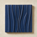 Linea Cobalto — Handcrafted Ceramic Wall Tile