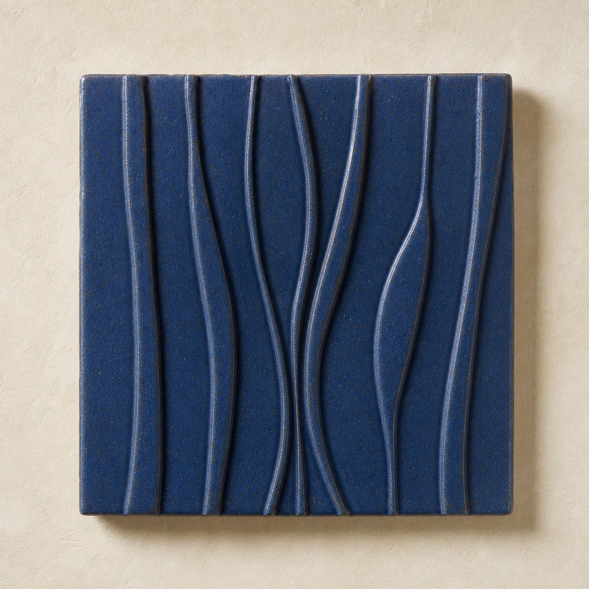 Linea Cobalto — Handcrafted Ceramic Wall Tile