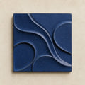Onde Cobalto — Handcrafted Ceramic Wall Tile