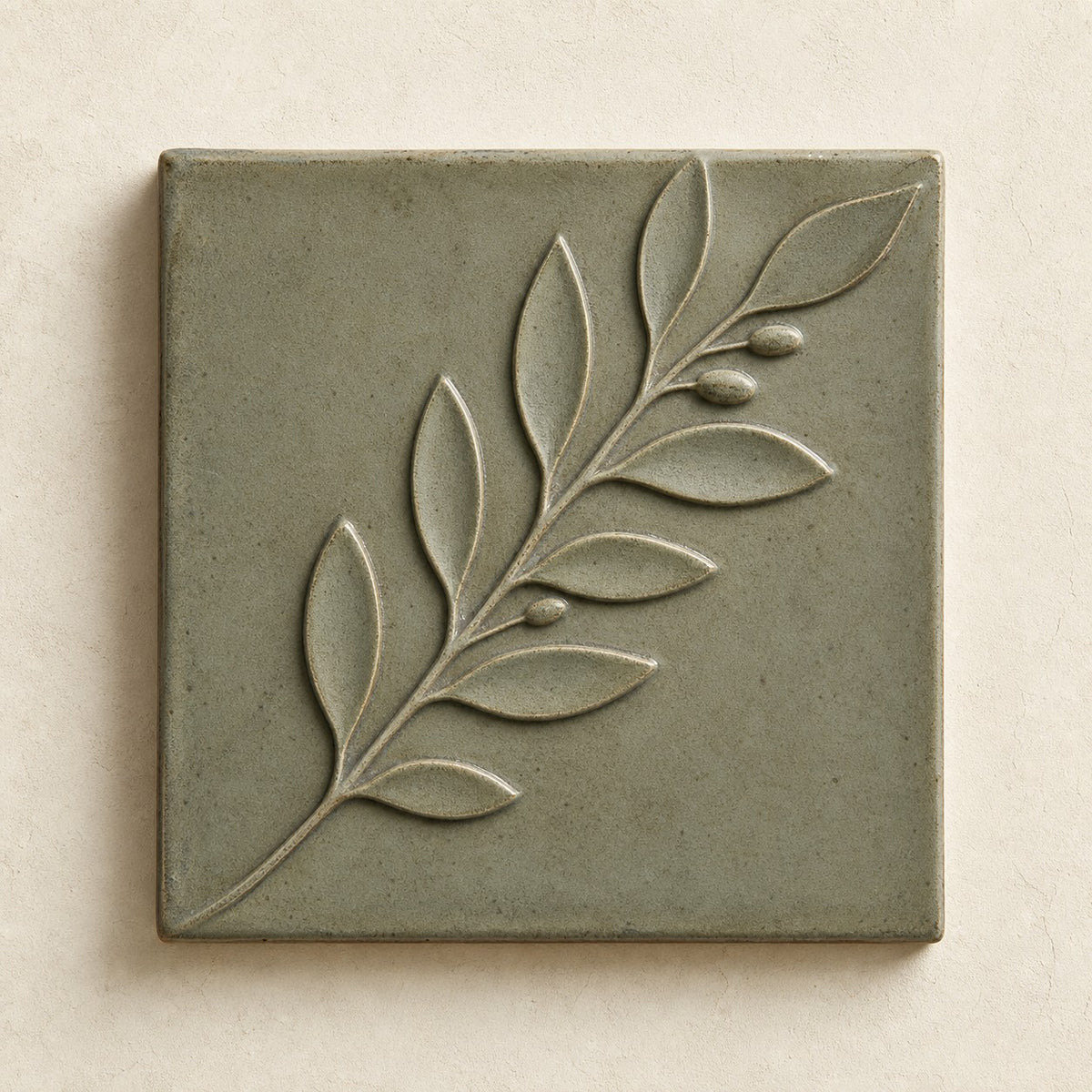 Ramo Salvia — Handcrafted Ceramic Wall Tile